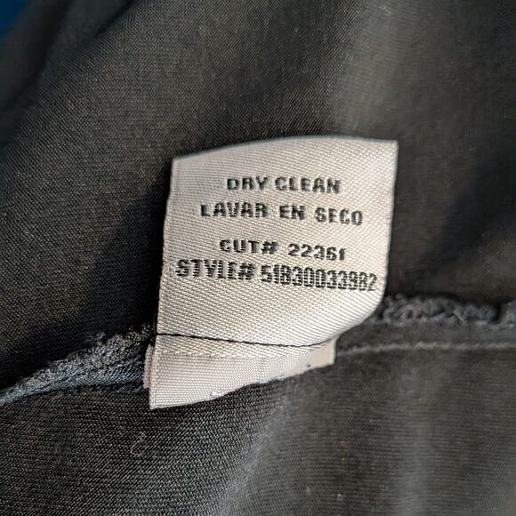 Y2K Midi Dress Cocktail Gown 14 Black Fairy Goth Vintage Floral Embroidery Mesh - Picture 12 of 12